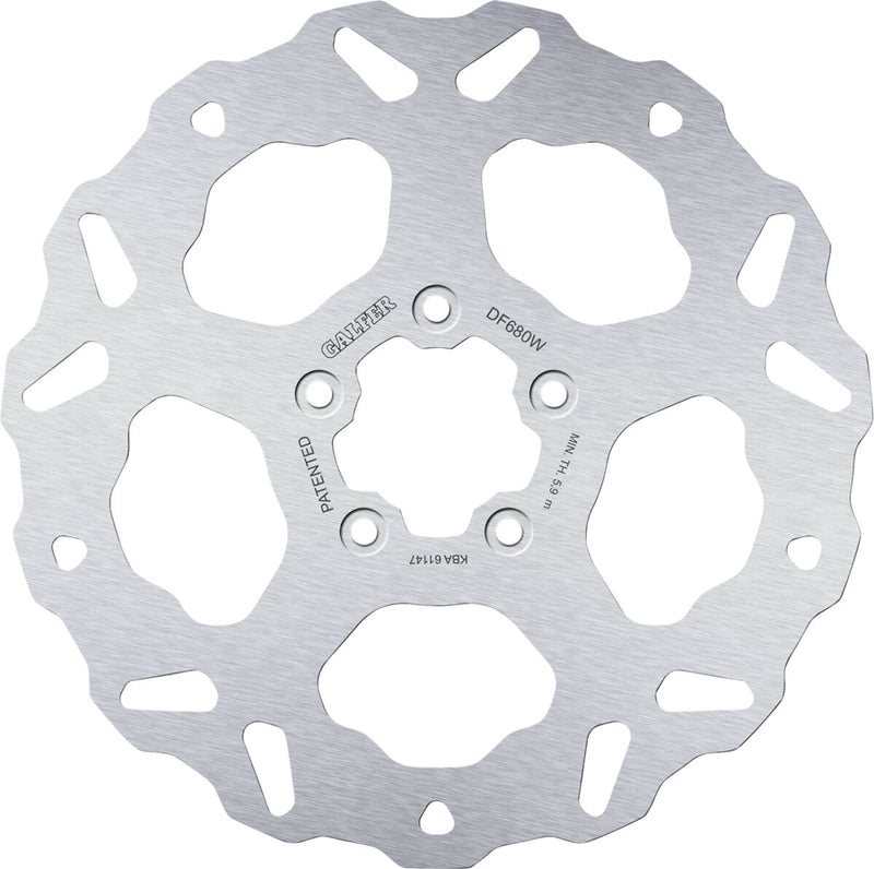 Galfer Brake Rotors for 2000-2023 Harley-Davidson Machined Front One Piece (Fixed) 420 High-Carbon Stainless Steel