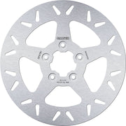 Galfer Brake Rotor Fixed Round for 1984-1989, 1994-1998 Harley-Davidson Silver Stainless Steel Solid-Mount Front One Piece (Fixed)