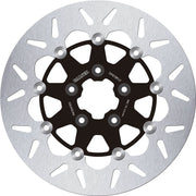Galfer Brake Rotor Floating Round for 1986-1989, 1994-1999 Harley-Davidson Black Silver Full-Floating Front Two Piece (Floating) Aluminium Alloy St...