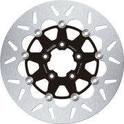 Galfer Brake Rotor Floating Round for 2000-2023 Harley-Davidson Black Silver Full-Floating Front Two Piece (Floating) High-Carbon Stainless Steel