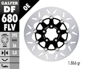 Galfer Brake Rotor Floating Round for 2000-2023 Harley-Davidson Black Silver Full-Floating Front Two Piece (Floating) High-Carbon Stainless Steel Each