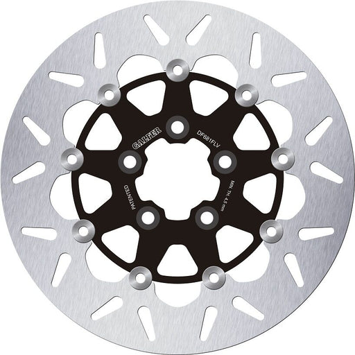Galfer Brake Rotor Floating Round for 2000-2017, 2020-2024 Harley-Davidson Black Silver Full-Floating Front Two Piece (Floating) High-Carbon Stainl...