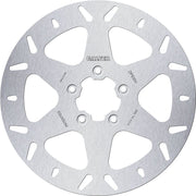 Galfer Brake Rotor Fixed Round for 2004-2024 Harley-Davidson Silver Stainless Steel Solid-Mount Front One Piece (Fixed)