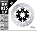 Galfer Brake Rotor Floating Round for 2004-2024 Harley-Davidson Black Silver Full-Floating Front Two Piece (Floating) High-Carbon Stainless Steel Each