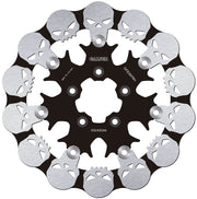 Galfer BRAKE ROTOR FLOATING SKULL for 2004-2024 Harley-Davidson Black Silver Full-Floating Front Two Piece (Floating) Aluminium Alloy Stainless Ste...