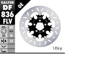 Galfer Brake Rotor Floating Round for 2008-2023 Harley-Davidson Black Silver Full-Floating Front Two Piece (Floating) High-Carbon Stainless Steel Each