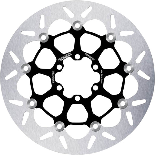 Galfer Brake Rotor Floating Round Black Silver Full-Floating Front Two Piece (Floating) High-Carbon Stainless Steel