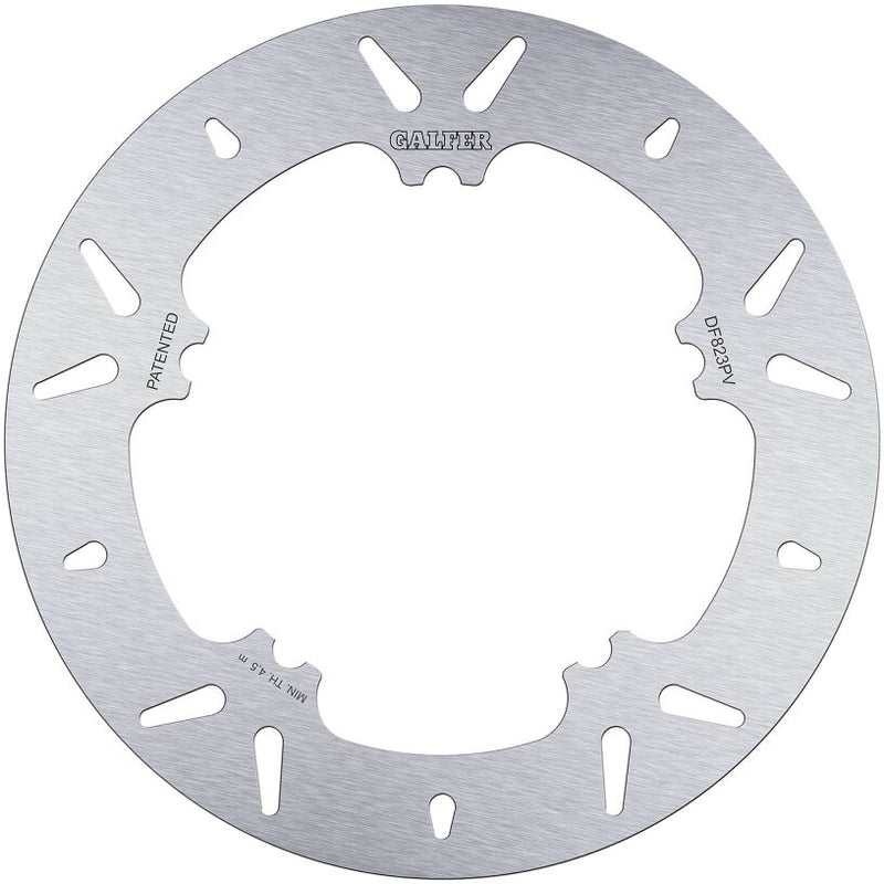 Galfer Brake Rotor Fixed Round for 2002-2005 Harley-Davidson Silver Stainless Steel Solid-Mount Front One Piece (Fixed)