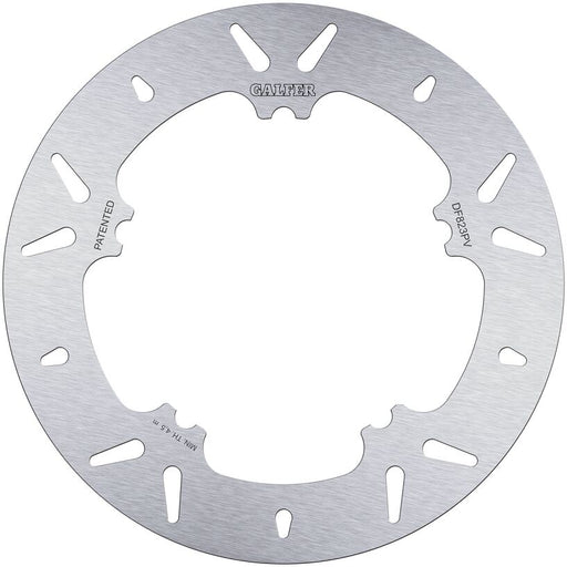 Galfer Brake Rotor Fixed Round for 2002-2005 Harley-Davidson Silver Stainless Steel Solid-Mount Front One Piece (Fixed)