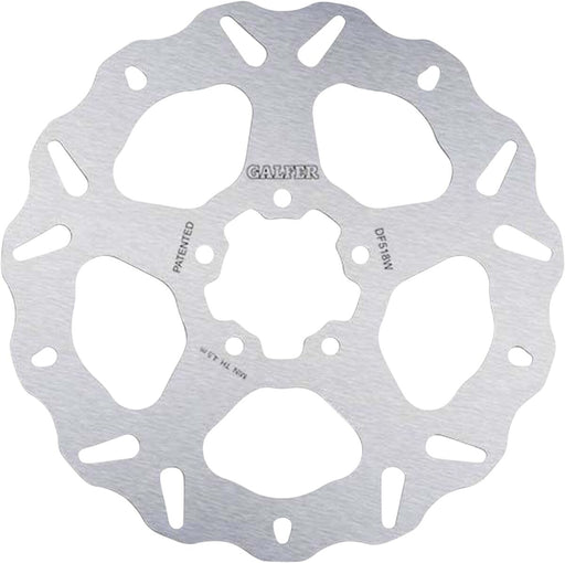 Galfer Wave® Brake Rotor for 2015-2024 INDIAN SCOUT Silver Stainless Steel Solid Front One Piece (Fixed)