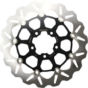 Galfer Wave® Brake Rotor for 2015-2024 INDIAN SCOUT Black Silver Full-Floating Front Two Piece (Floating) Stainless Steel