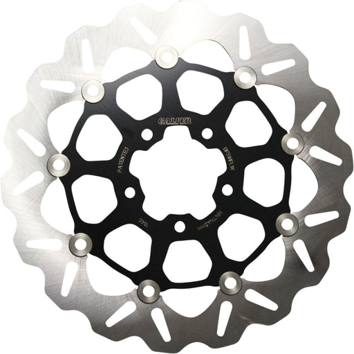 Galfer Wave® Brake Rotor for 2015-2024 INDIAN SCOUT Black Silver Full-Floating Front Two Piece (Floating) Stainless Steel