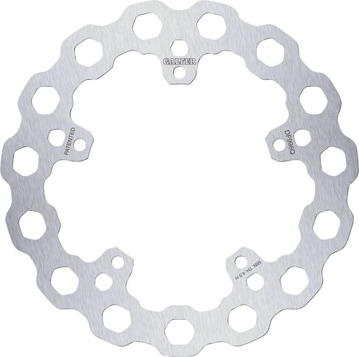 Galfer Cubiq™ Brake Rotor for 2021-2024 Harley-Davidson RH 1250 S ABS Silver Rear Solid-Mount Stainless Steel