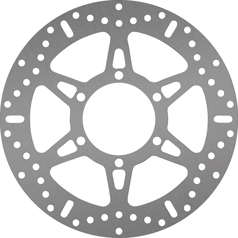 EBC D-Series Round Brake Rotor for 2017-2020 KTM D Series Silver Solid-Mount One Piece (Fixed) Stainless Steel