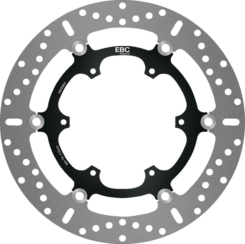 EBC X-Series Brake Rotor X Series Black Silver Full-Floating Two Piece (Floating) Aluminium Alloy Stainless Steel
