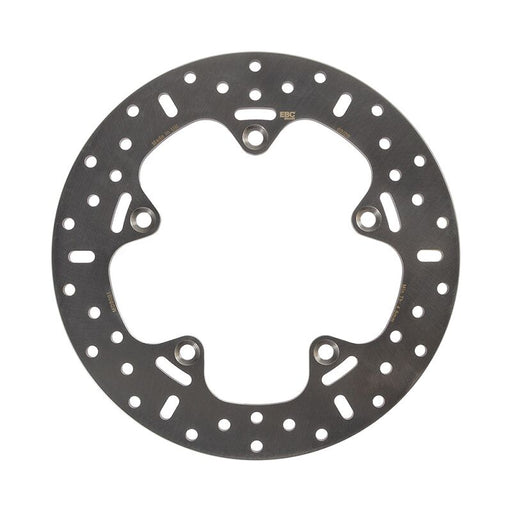 EBC D-Series Round Brake Rotor for 2013-2024 BMW D Series Silver Solid-Mount Rear One Piece (Fixed) Stainless Steel