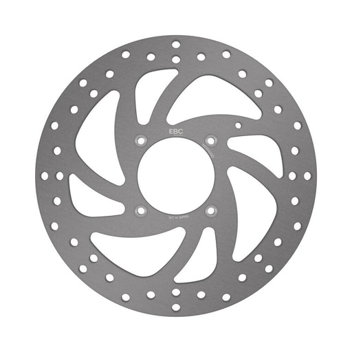 EBC D-Series Round Brake Rotor for 2012-2015, 2023-2024 AJP D Series Silver Solid-Mount One Piece (Fixed) High-Carbon Stainless Steel