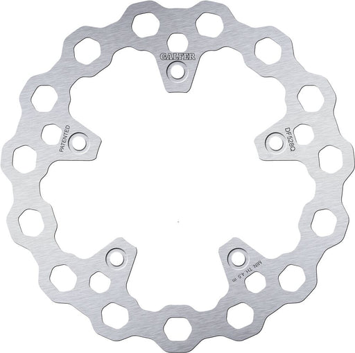 Galfer Cubiq Brake Rotor for 2012-2024 YAMAHA Silver Solid-Mount Rear One Piece (Fixed) High-Carbon Stainless Steel