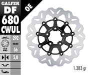 Galfer Cubiq Brake Rotor for 2000-2020, 2022-2023 Harley-Davidson Black Silver Full-Floating Front Two Piece (Floating) Aluminium Stainless Steel Each