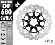 Galfer Brake Rotors for 2000-2023 Harley-Davidson Wave® Black Silver Full-Floating Front Two Piece (Floating) Aluminium Stainless Steel Each