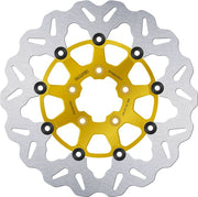 Galfer Brake Rotors for 2000-2023 Harley-Davidson Wave® Gold Silver Full-Floating Front Two Piece (Floating) Aluminium Stainless Steel
