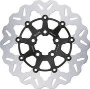 Galfer Brake Rotors for 2000-2017, 2022-2023 Harley-Davidson Wave® Black Silver Full-Floating Front Two Piece (Floating) Aluminium Stainless Steel...