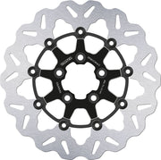 Galfer Brake Rotors for 2000-2017, 2022-2023 Harley-Davidson Wave® Black Silver Full-Floating Front Two Piece (Floating) Aluminium Stainless Steel...
