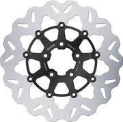 Galfer Brake Rotors for 2000, 2006, 2008-2024 Harley-Davidson Wave® Black Silver Full-Floating Front Two Piece (Floating) Aluminium Stainless Steel...