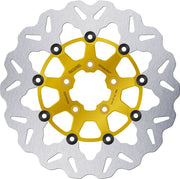 Galfer Brake Rotors for 2004-2024 Harley-Davidson Wave® Gold Silver Full-Floating Front Two Piece (Floating) Aluminium Stainless Steel