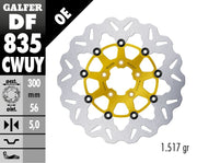Galfer Brake Rotors for 2004-2024 Harley-Davidson Wave® Gold Silver Full-Floating Front Two Piece (Floating) Aluminium Stainless Steel Each
