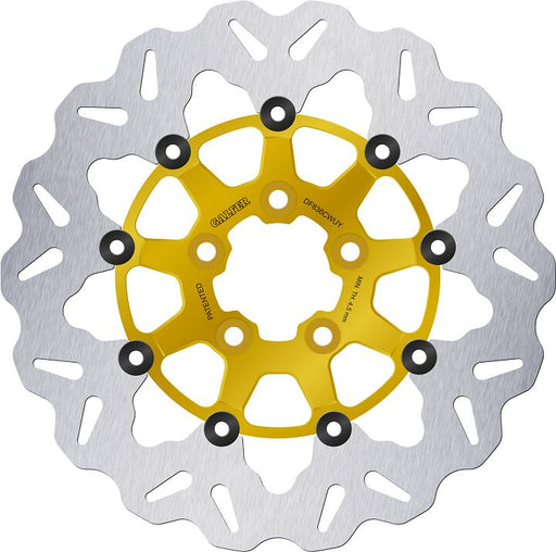 Galfer Brake Rotors for 2008-2024 Harley-Davidson Wave® Gold Silver Full-Floating Front Two Piece (Floating) Aluminium Stainless Steel
