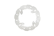 Galfer BRAKE ROTOR SHARK FIXED Silver Solid-Mount Rear One Piece (Fixed) Stainless Steel