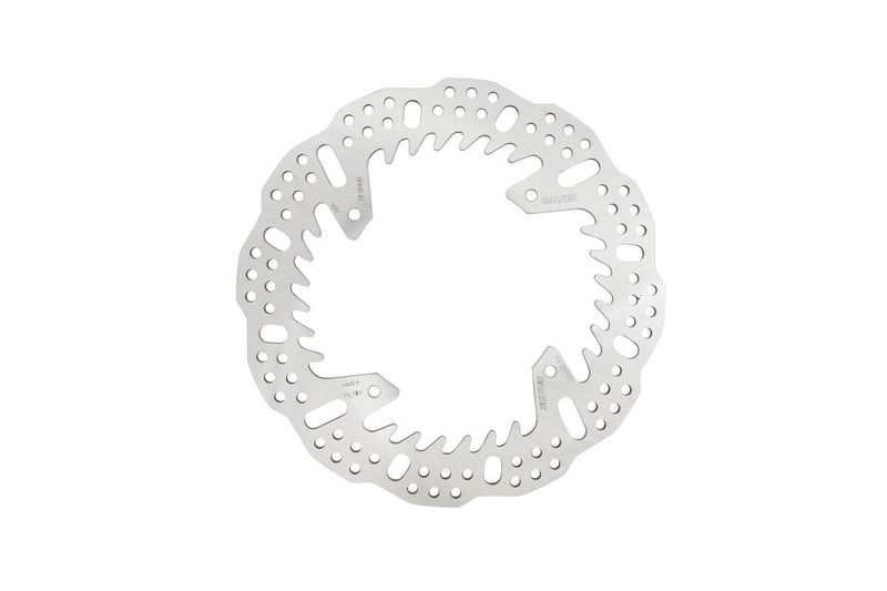 Galfer BRAKE ROTOR SHARK FIXED Silver Solid-Mount Rear One Piece (Fixed) Stainless Steel