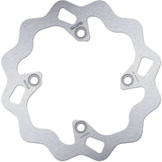 Galfer Wave® Brake Rotor Silver Solid-Mount Rear One Piece (Fixed) Stainless Steel