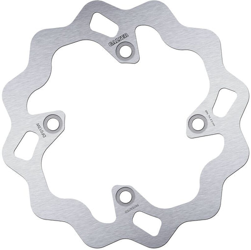 Galfer Wave® Brake Rotor Silver Solid-Mount Rear One Piece (Fixed) Stainless Steel