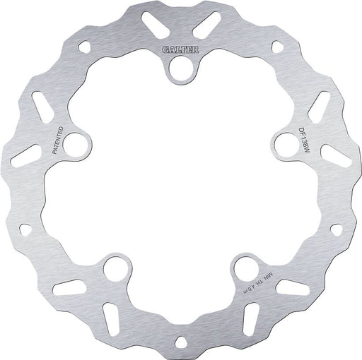 Galfer Wave® Brake Rotor for 2018-2026 HONDA Silver Solid-Mount Front One Piece (Fixed) Stainless Steel