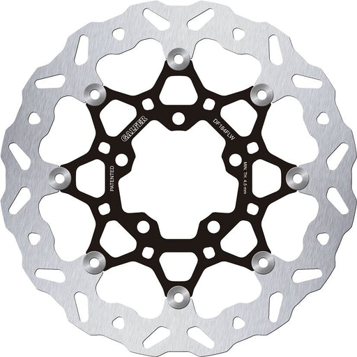 Galfer Brake Rotor for 2004-2026 KAWASAKI Wave® Black Silver Full-Floating Front Two Piece (Floating) Stainless Steel