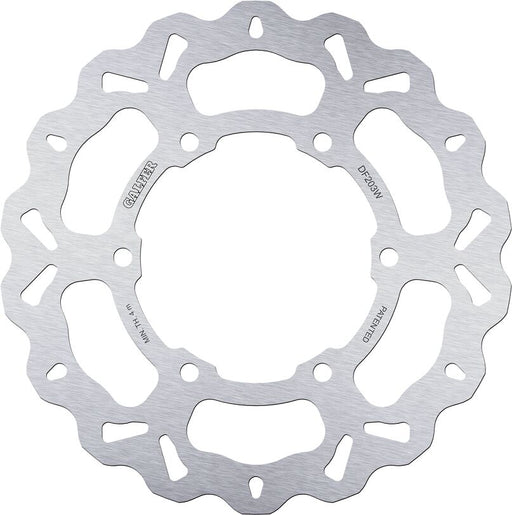 Galfer Wave® Brake Rotor for 2008-2012, 2015-2016, 2023-2025 KAWASAKI Silver Solid-Mount Front One Piece (Fixed) Stainless Steel