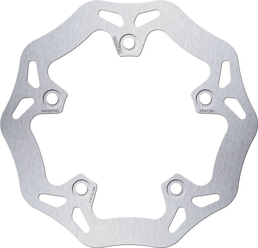 Galfer Wave® Brake Rotor for 2005-2011 KYMCO XCITING Silver Solid-Mount Rear One Piece (Fixed) Stainless Steel