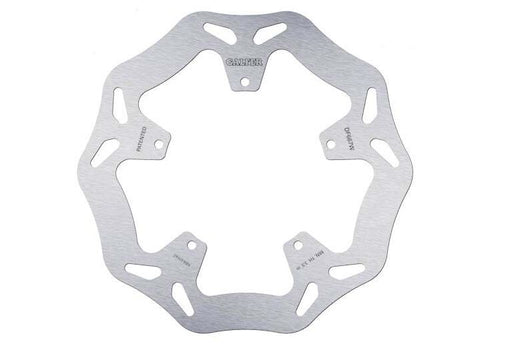 Galfer Wave® Brake Rotor Silver Solid-Mount Rear One Piece (Fixed) Stainless Steel