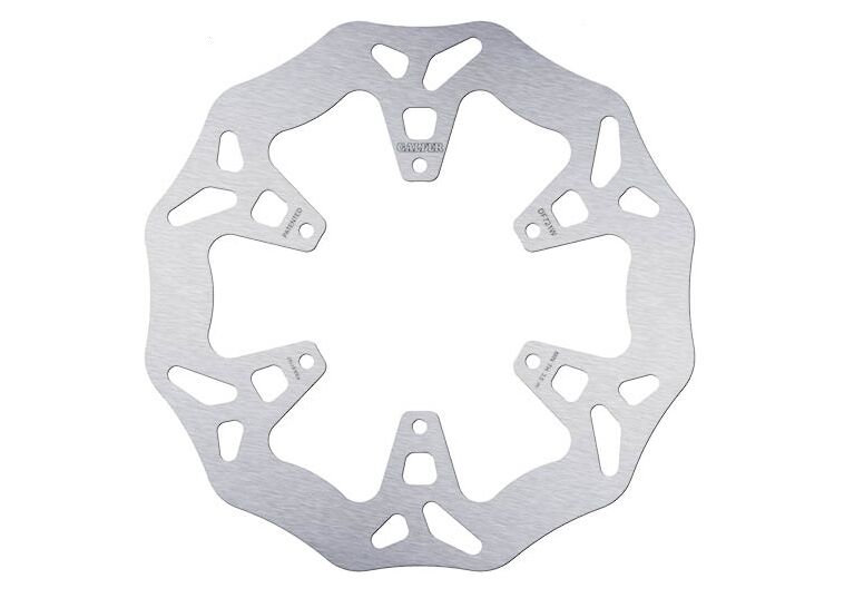 Galfer Wave® Brake Rotor for 2015-2024 PIAGGIO MP3 Silver Solid-Mount Front One Piece (Fixed) Stainless Steel