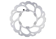 Galfer Wave® Brake Rotor Silver Solid-Mount Front One Piece (Fixed) Stainless Steel