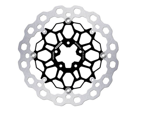 Galfer Brake Rotor Floating Cubiq Black Silver Full-Floating Front Two Piece (Floating) Stainless Steel