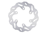 Galfer Wave® Brake Rotor Silver Solid-Mount Rear One Piece (Fixed) Stainless Steel