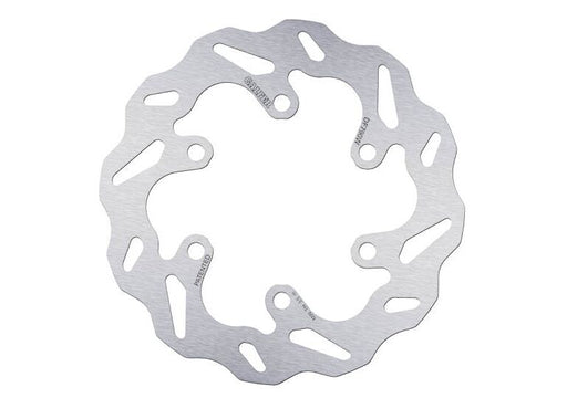 Galfer Wave® Brake Rotor Silver Solid-Mount Rear One Piece (Fixed) Stainless Steel