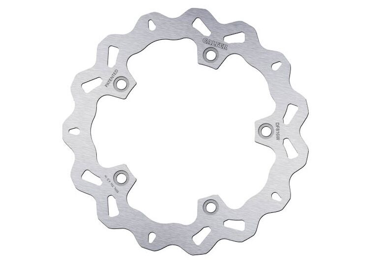 Galfer Wave® Brake Rotor for 2012-2021 BMW Silver Solid-Mount Rear One Piece (Fixed) Stainless Steel