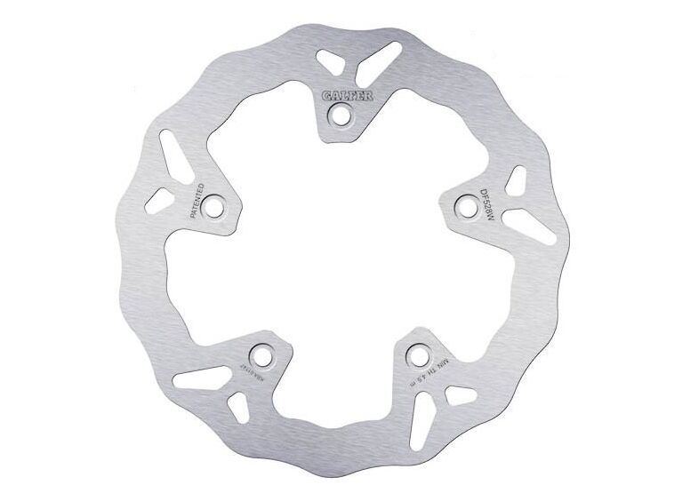 Galfer Wave® Brake Rotor for 2012-2024 YAMAHA Silver Solid-Mount Rear One Piece (Fixed) Stainless Steel
