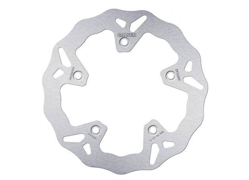 Galfer Wave® Brake Rotor for 2012-2024 YAMAHA Silver Solid-Mount Rear One Piece (Fixed) Stainless Steel