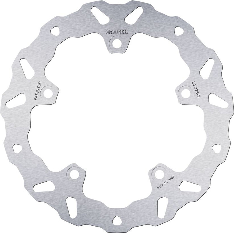 Galfer BRAKE ROTOR FIXED WAVE for 2021-2024 SUZUKI GSX 1300 R ABS Wave® Silver Solid-Mount Rear One Piece (Fixed) Stainless Steel