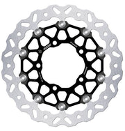 Galfer BRAKE ROTOR FLOATECH WAVE for 2005-2026 SUZUKI Wave® Black Silver Full-Floating Front Two Piece (Floating) Aluminium Stainless Steel